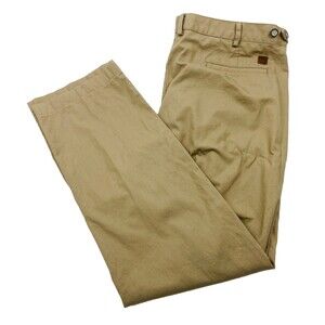 PARK AVENUE Mens 38x29 Tan Super Soft  Cotton Khaki/Chino Pants/Trousers